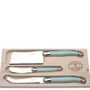 Jean Dubost Laguiole Flatware|3-Piece Cheese Set in Turquoise