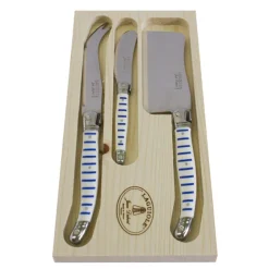Jean Dubost Laguiole Flatware|3-Piece Cheese Set Mariniere