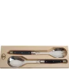 Jean Dubost Laguiole Flatware|2-Piece Salad Server in Black