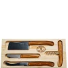 Jean Dubost Laguiole Bar|Flatware|4-Piece Wine Cheese Set in Rustic Range