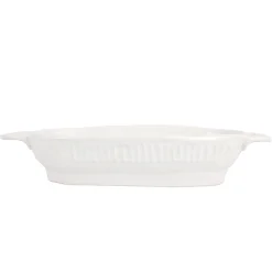 VIETRI Dinnerware|Pietra Serena Handled Oval Bowl