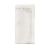 Kim Seybert Place Settings & Linens|Pin Dot Napkin in White & Gold & Silver, Set of 4