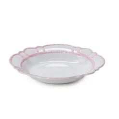 Two's Company Dinnerware|Pink Bamboo Touch Bowl