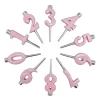 Mariposa Candles|Pink Candle Number Holder Set