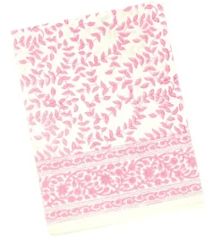 Flying Sheep Country Place Settings & Linens|Pink Leaves Tablecloth