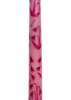 MJ Tablescapes Candles|Pink Lily of the Valley Hand-Painted Taper Candles, Set of Two