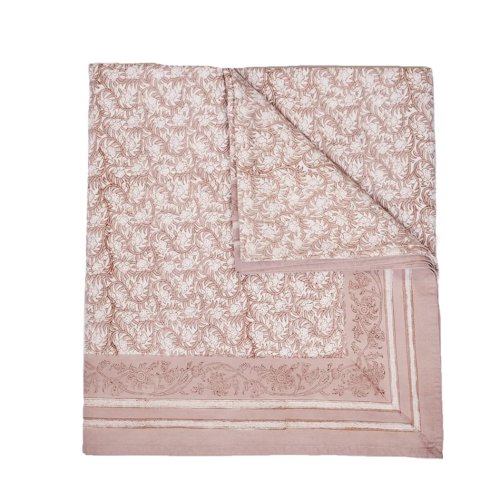Maison Margaux Place Settings & Linens|Pink Rosebud Tablecloth