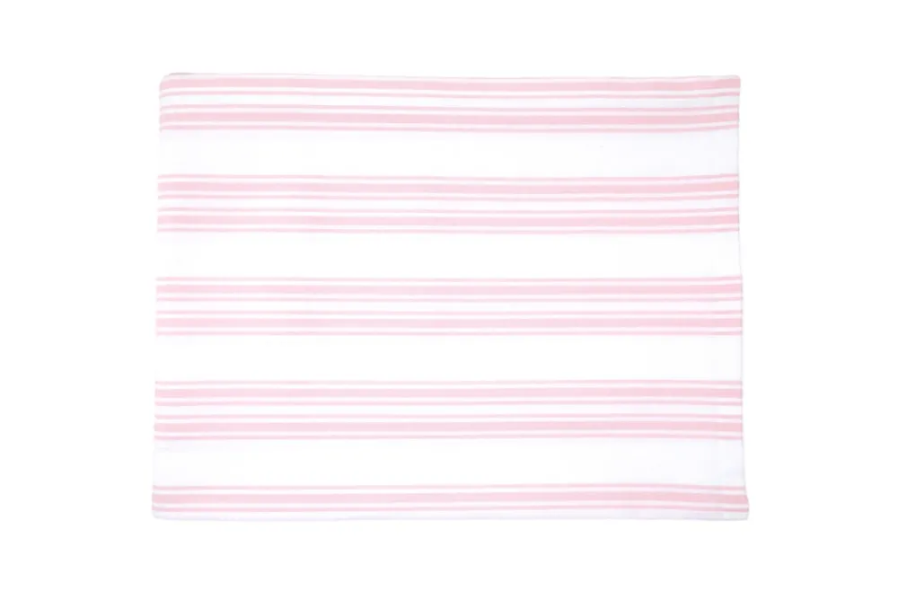 TriChi Design Place Settings & Linens|Pink Stripe Cotton Tablecloth