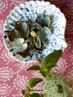 Carolina Irving and Daughters Place Settings & Linens|Pink Tulip Tablecloth