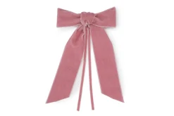 TriChi Design Place Settings & Linens|Pink Velvet Napkin Bows, Set of 4