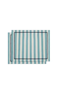 La DoubleJ Place Settings & Linens|Placemat in Riviera Celeste Sky Blue, Set of 2