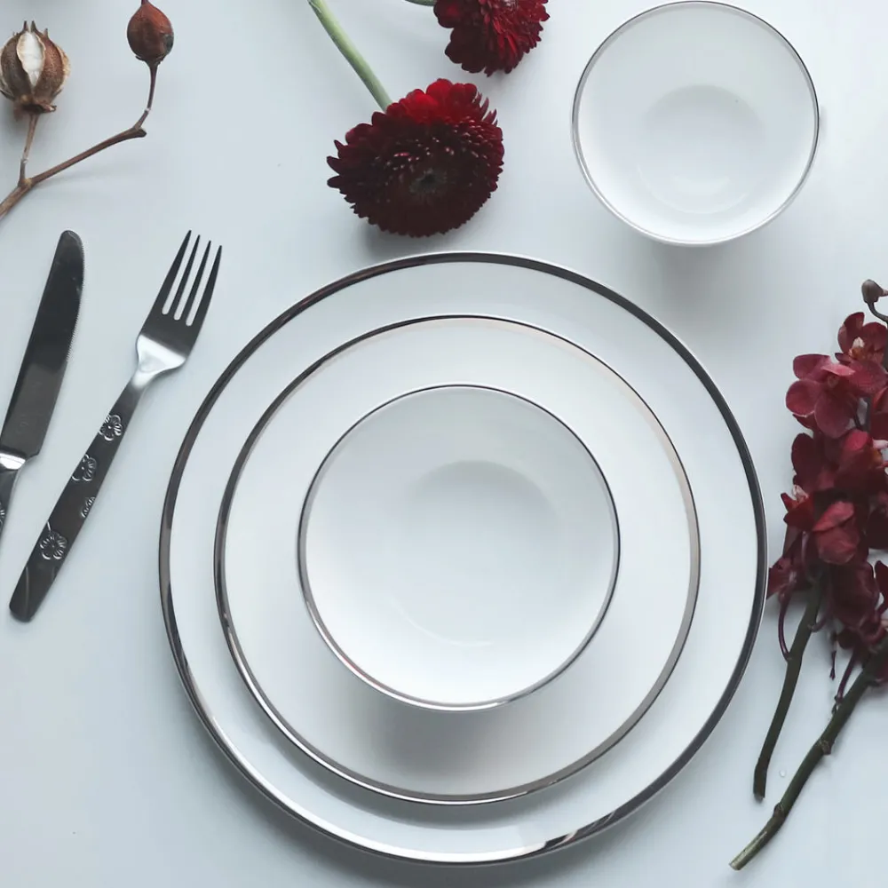 Twig NY Dinnerware|Platinum Edge Cereal/ Soup Bowl