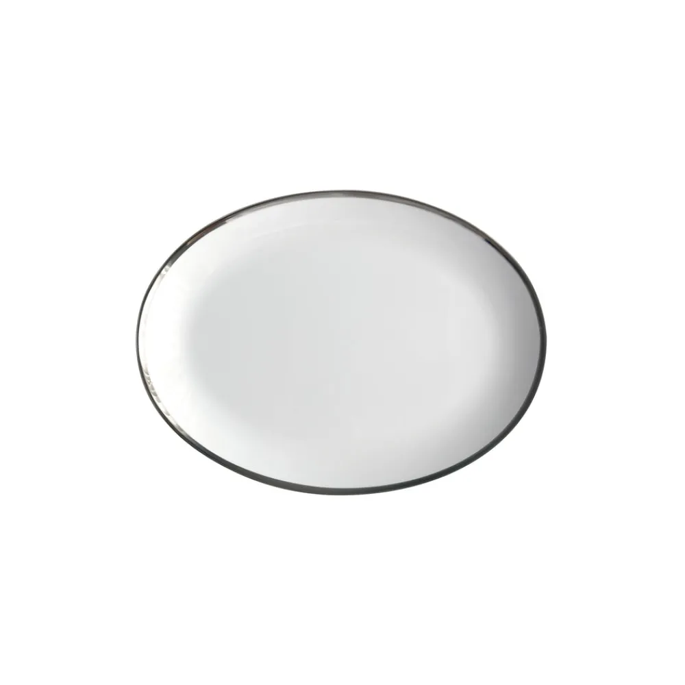 Twig NY Dinnerware|Platinum Edge Oval Platter