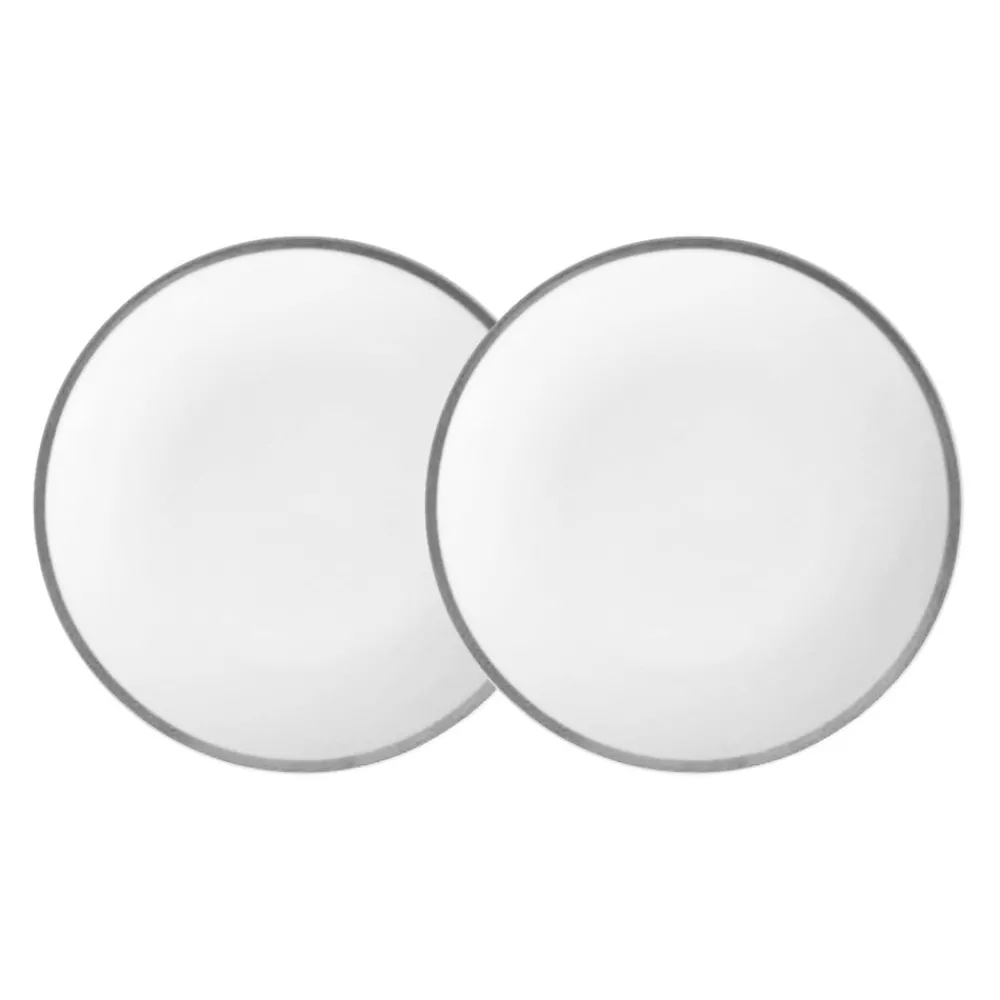 Twig NY Dinnerware|Platinum Edge Plate, Set of 2