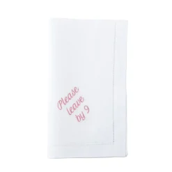No Reservations Place Settings & Linens|Please Leave by 9 Dinner Napkins, Set of 12