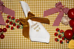 No Reservations Place Settings & Linens|Please Leave by 9 Dinner Napkins, Set of 12