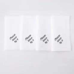 No Reservations Place Settings & Linens|Please Leave by 9 Dinner Napkins, Set of 12