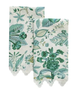 Matouk Place Settings & Linens|Pomegranate Guest Towel in Emerald
