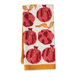 Couleur Nature Place Settings & Linens|Pomegranate Tea Towels, Set of 3