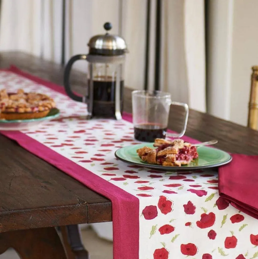 Couleur Nature Place Settings & Linens|Poppies Runner