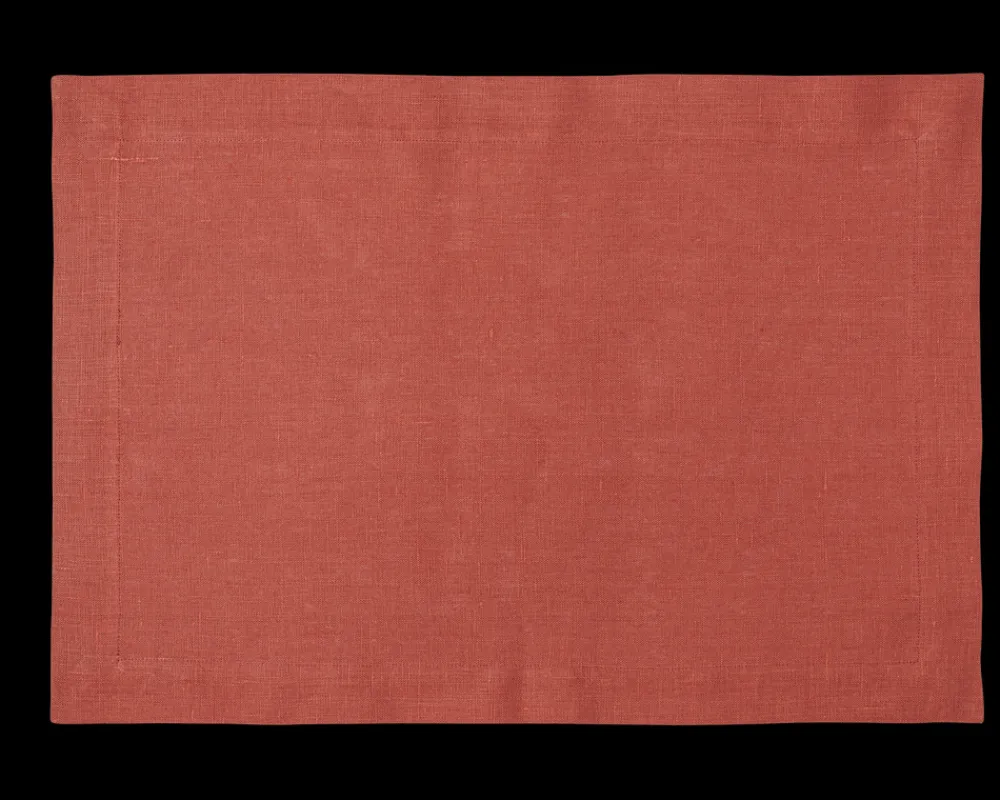 Henry Handwork Place Settings & Linens|Prism Brick Placemat in Linen