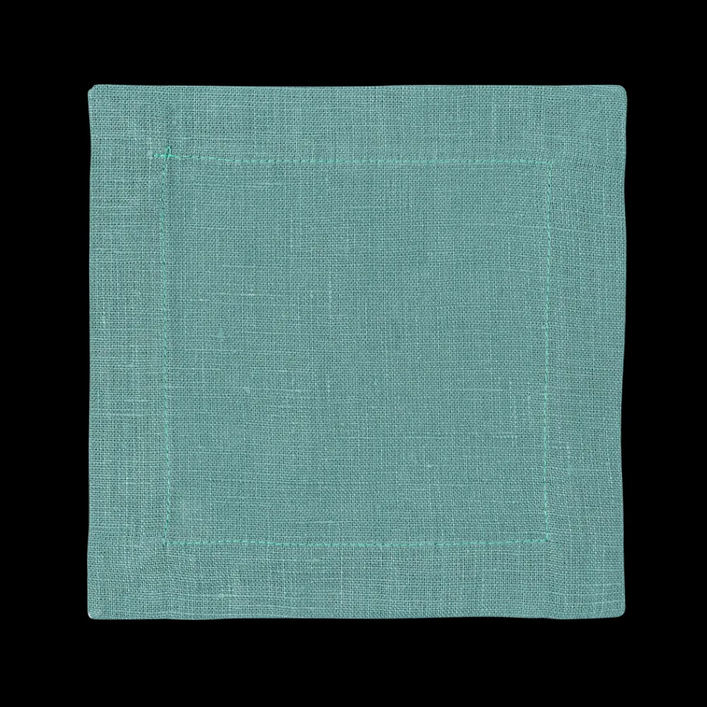 Henry Handwork Place Settings & Linens|Prism Marine Cocktail Napkin in Linen