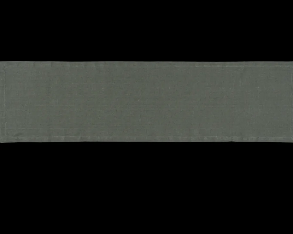 Henry Handwork Place Settings & Linens|Prism Pewter Table Runner in Linen