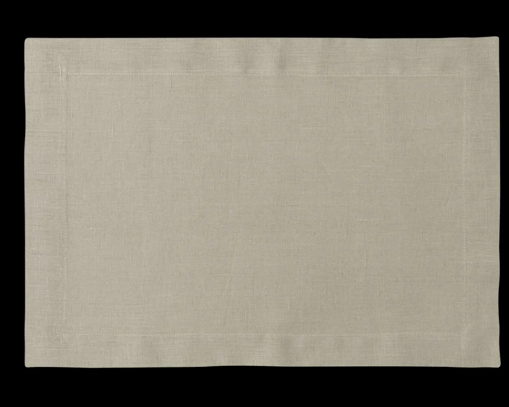 Henry Handwork Place Settings & Linens|Prism Sand Placemat in Linen
