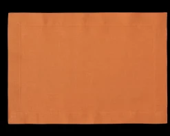 Henry Handwork Place Settings & Linens|Prism Tangerine Placemat in Linen