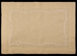 Henry Handwork Place Settings & Linens|Prism Vine Linen Placemat in 13 Colors