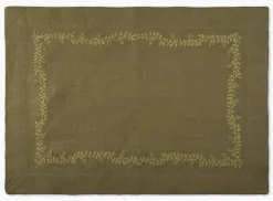 Henry Handwork Place Settings & Linens|Prism Vine Linen Placemat in 13 Colors