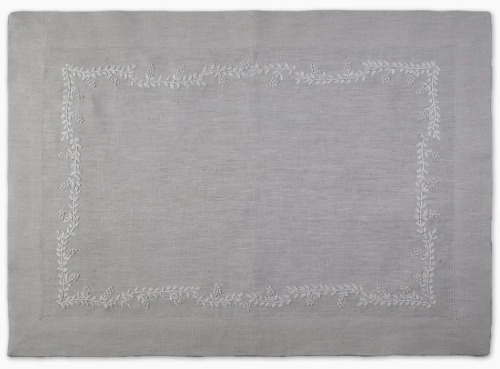 Henry Handwork Place Settings & Linens|Prism Vine Linen Placemat in 13 Colors