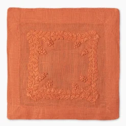 Henry Handwork Place Settings & Linens|Prism Vine Linen Square Cocktail Napkins