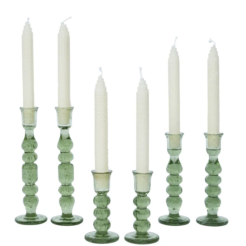 Juliska Candles|Provence 7" Candlestick, Set of 2 in Basil