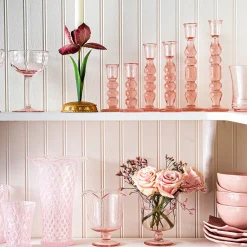 Juliska Candles|Provence 5" Candlestick, Set of 2 in Blush