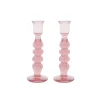Juliska Candles|Provence 7" Candlestick, Set of 2 in Blush