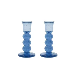 Juliska Candles|Provence 5" Candlestick, Set of 2 in Chambray