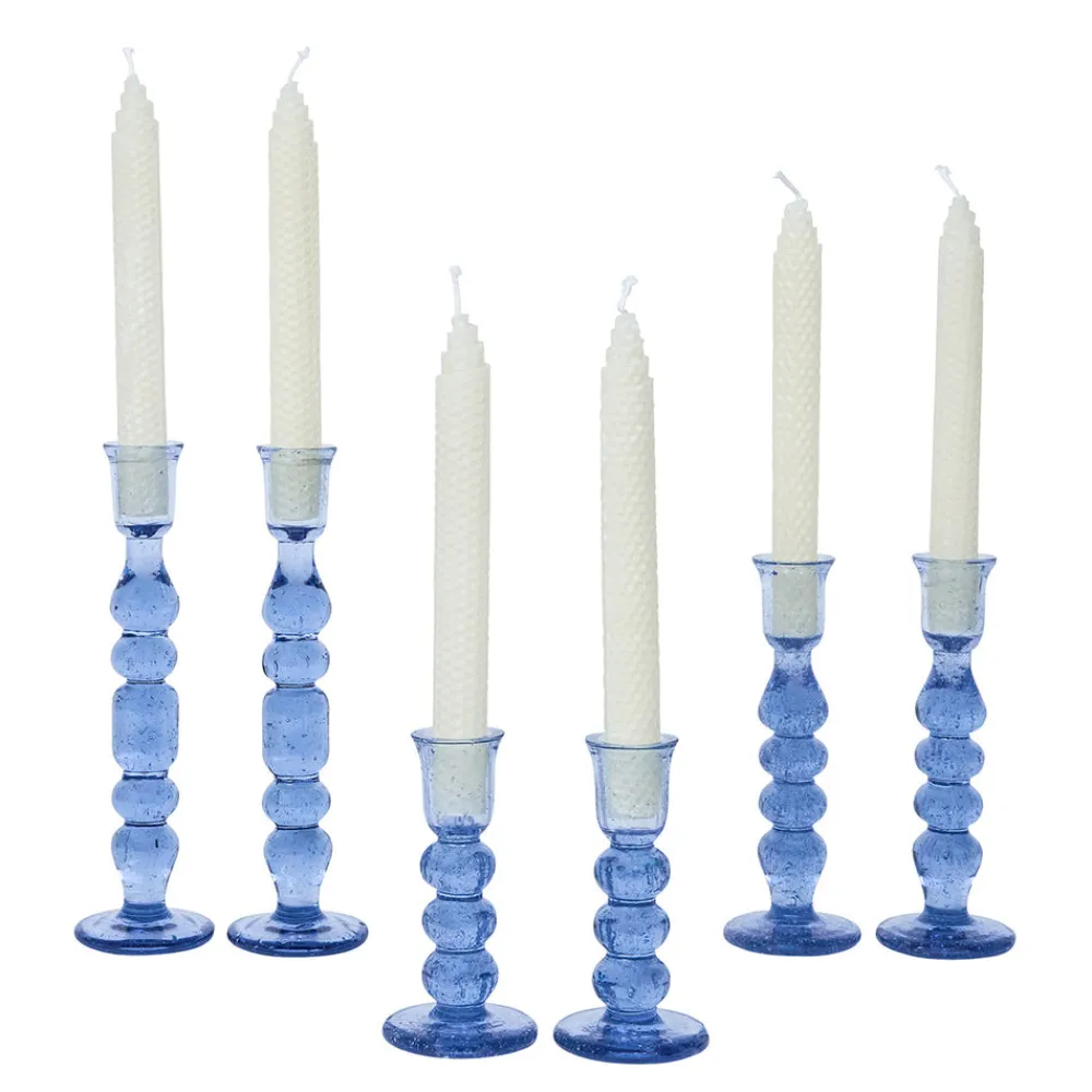 Juliska Candles|Provence 5" Candlestick, Set of 2 in Chambray