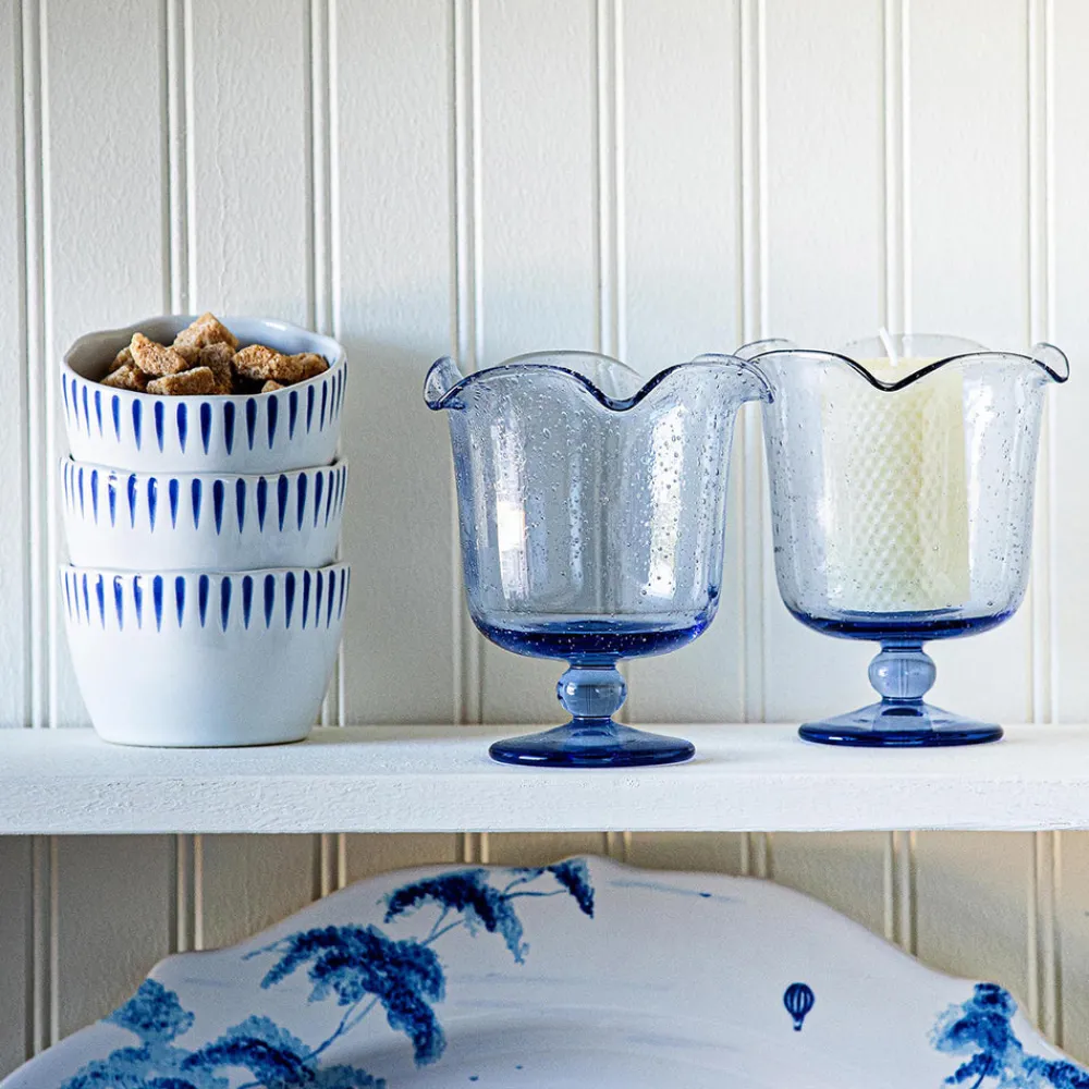 Juliska Candles|Provence 5.5" Hurricane in Chambray