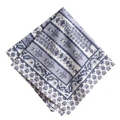 Couleur Nature Place Settings & Linens|Provence Avignon Napkins in Blue & Marine , Set of 6
