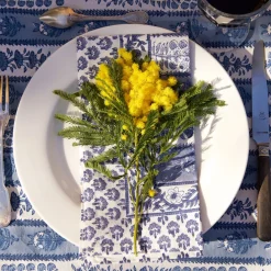 Couleur Nature Place Settings & Linens|Provence Avignon Napkins in Blue & Marine , Set of 6