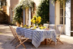 Couleur Nature Place Settings & Linens|Provence Avignon Tablecloth in Blue & Marine