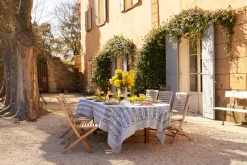 Couleur Nature Place Settings & Linens|Provence Avignon Tablecloth in Blue & Marine