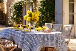 Couleur Nature Place Settings & Linens|Provence Avignon Tablecloth in Blue & Marine
