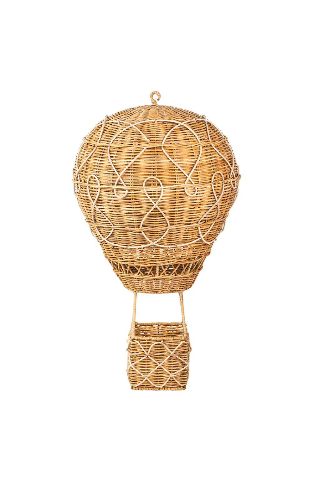 Juliska Garden|Wicker|Provence Rattan Whitewash Large Hot Air Balloon