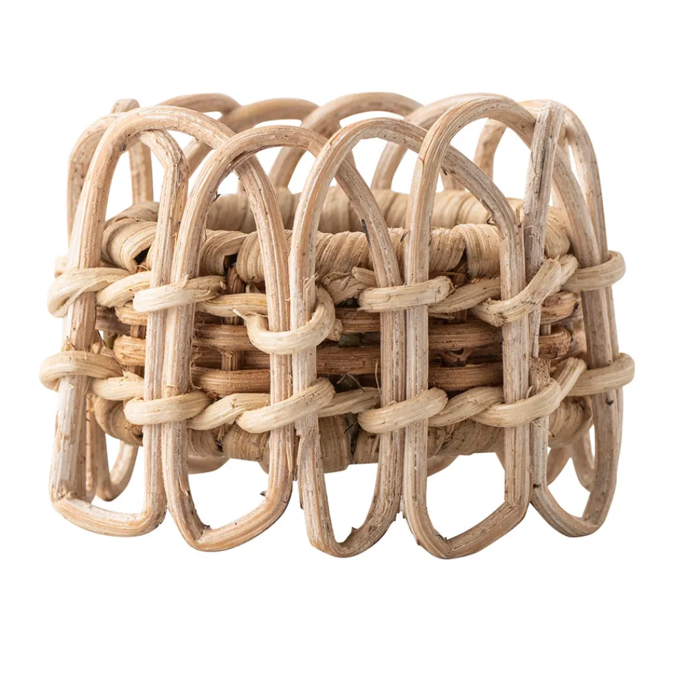 Juliska Wicker|Place Settings & Linens|Provence Rattan Whitewash Napkin Ring