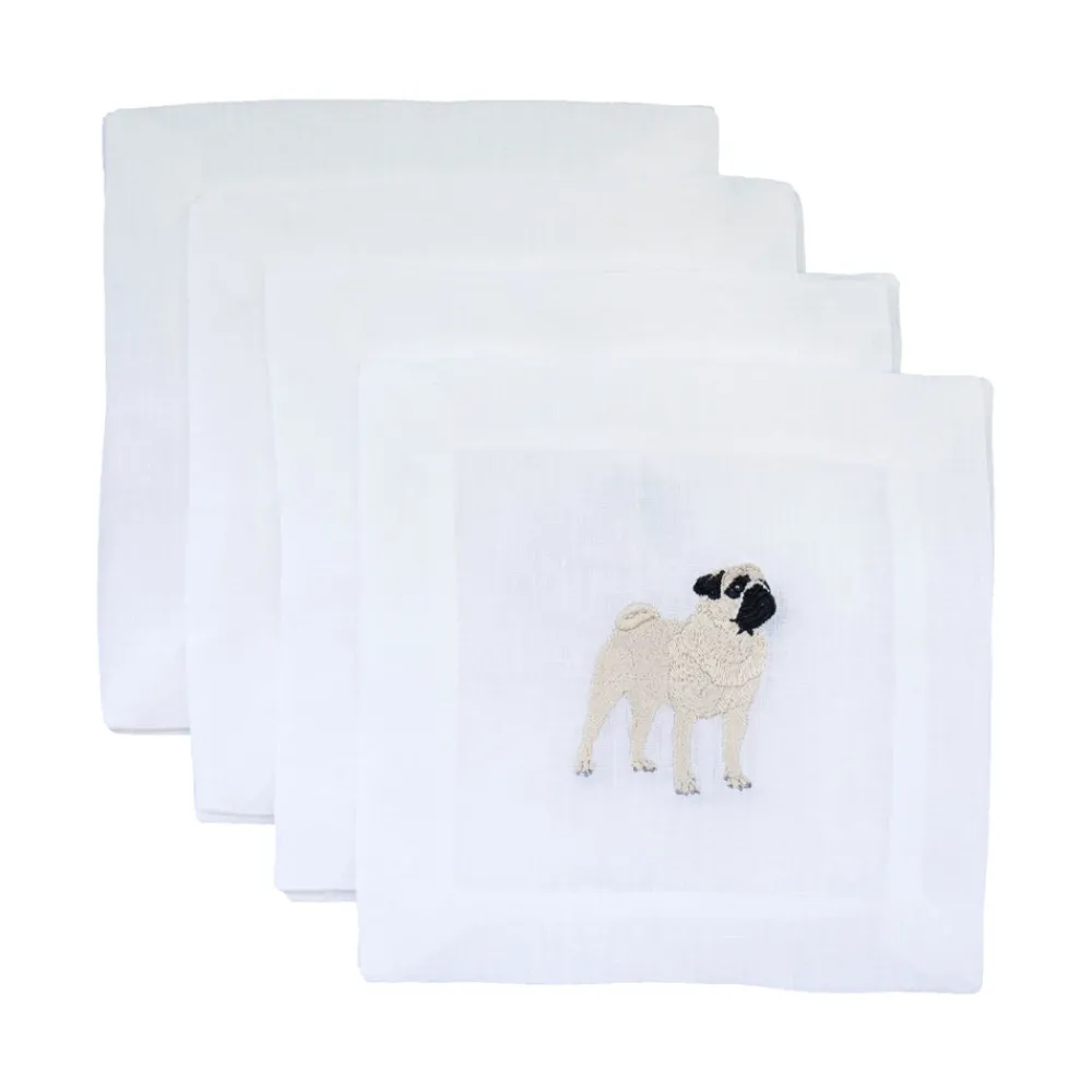 Lettermade Place Settings & Linens|Pug Cocktail Napkins