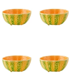 Bordallo Pinheiro Dinnerware|Pumpkin Bowl 16 oz, Set of 4