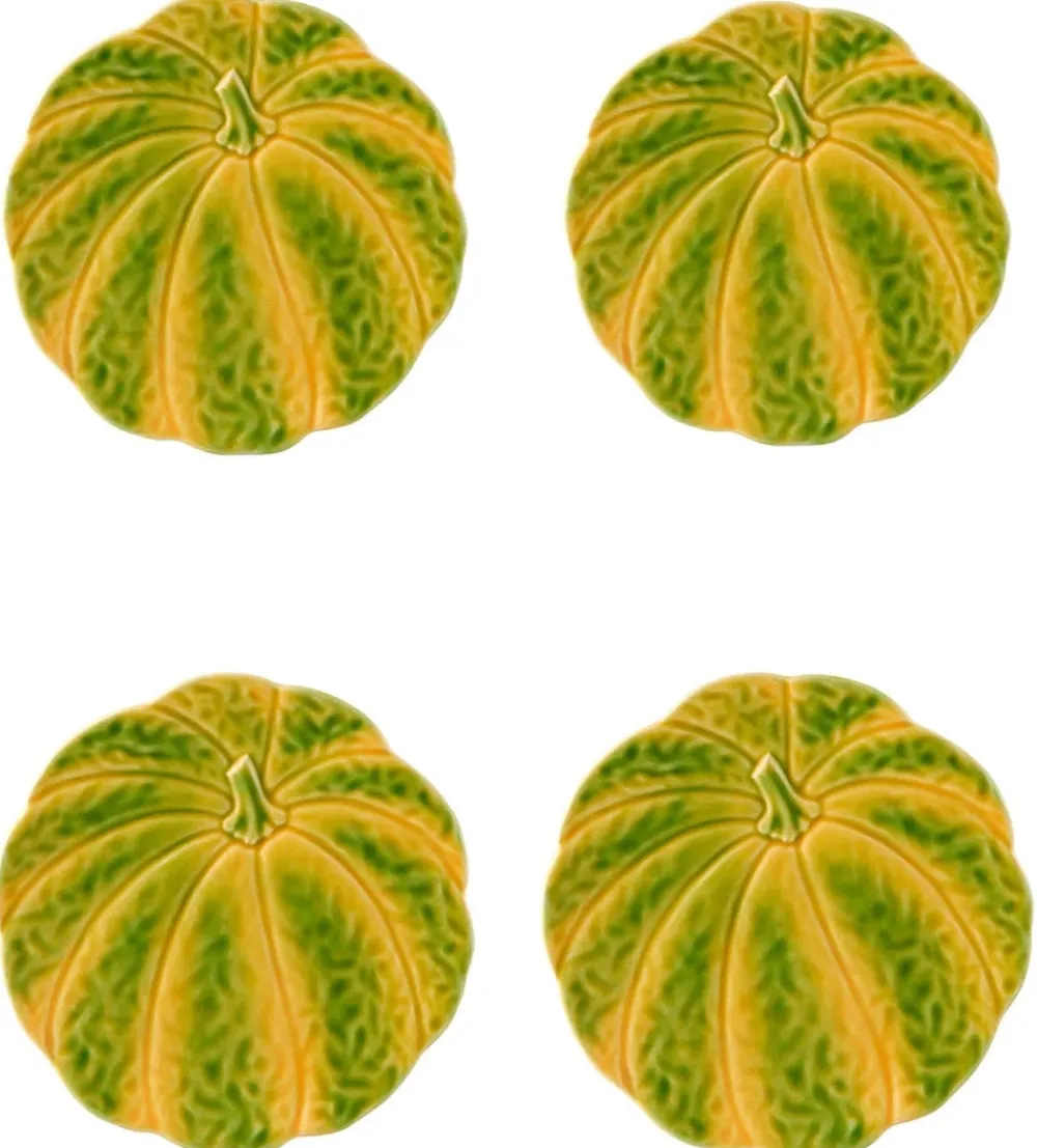 Bordallo Pinheiro Dinnerware|Pumpkin Dessert Plate, Set of 4