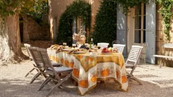 Couleur Nature Place Settings & Linens|Pumpkin Tablecloth in Orange & Mustard